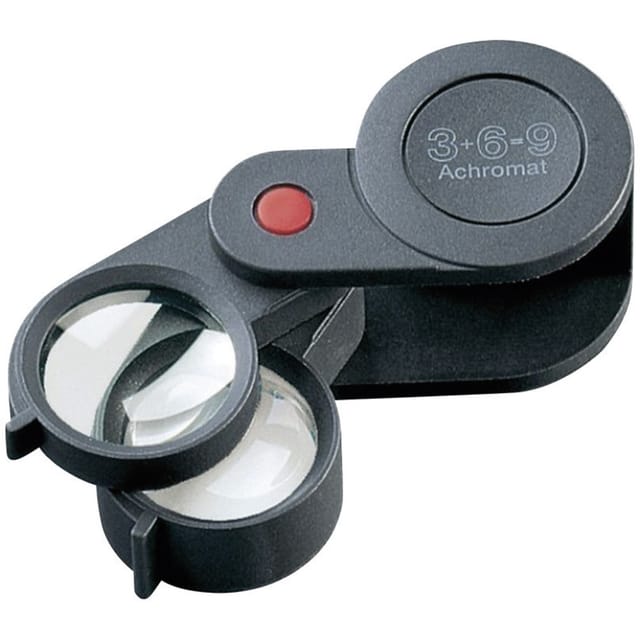 Eschenbach - 11869 Einschlaglupe Vergrößerungsfaktor: 3 X, 6 X, 9 X Linsengröße: (ø) 23 Mm Schwarz