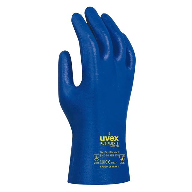 Uvex Chem.-handschuh Rubiflex S Nb27b Gr. 10 Nitril Blau, 6027.1