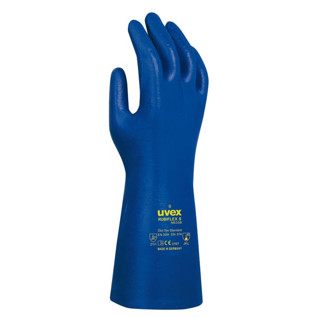 Uvex Chem.-handschuh Rubiflex S Nb35b Gr. 9 Nitril Blau, 6022.4