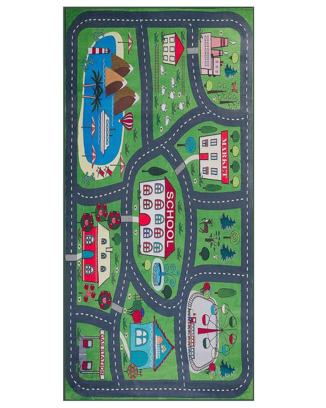 Kinderteppich Tutak Grün 80 X 150 Cm