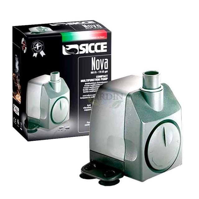 Tauchpumpe Nova 2,2 M - 800 L/h, Mini-aquarium-pumpe, Verstellbare Fontänenpumpe Für Teiche