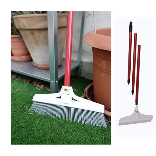 No Brand - Bürste Zum Bürsten Von Kunstgras Und Teppichen. Griff Von 129,5 Cm. Bürste Von 30,5 Cm