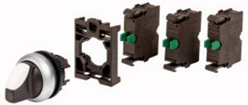 [neuwertig] B-ware Eaton M22-wrk-3k10-bvp Wahlschalter Frontring Kunststoff Knebel Schwarz 1 St.