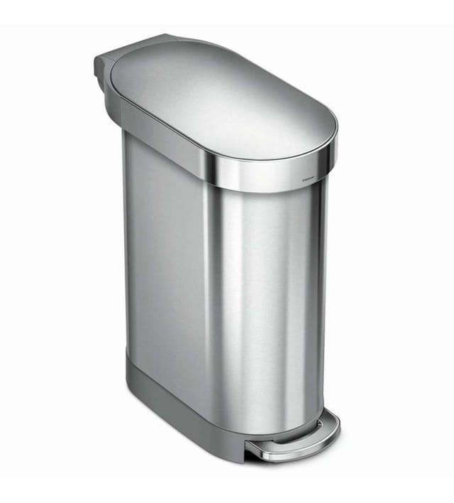 Simplehuman Mülleimern - Mülleimer Slim 45 L, Edelstahl Gebürstet Cw2044