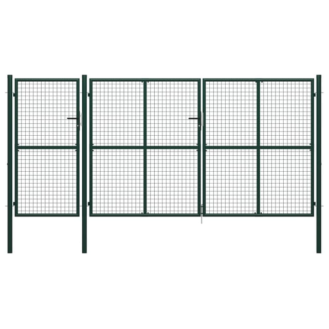 Vidaxl - Gartentor Stahl 400 X 200 Cm Grün
