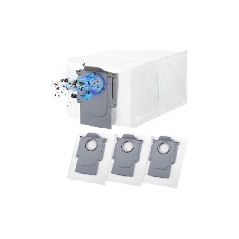 4er Pack Wiederverwendbare Staubbeutel Fur Roborock Q Revo Qrevo Pro Qrevo Maxv Qrevo Curv S8 Maxv Ultra Ersatzbeutel Mit Gro Em Fassungsvermogen