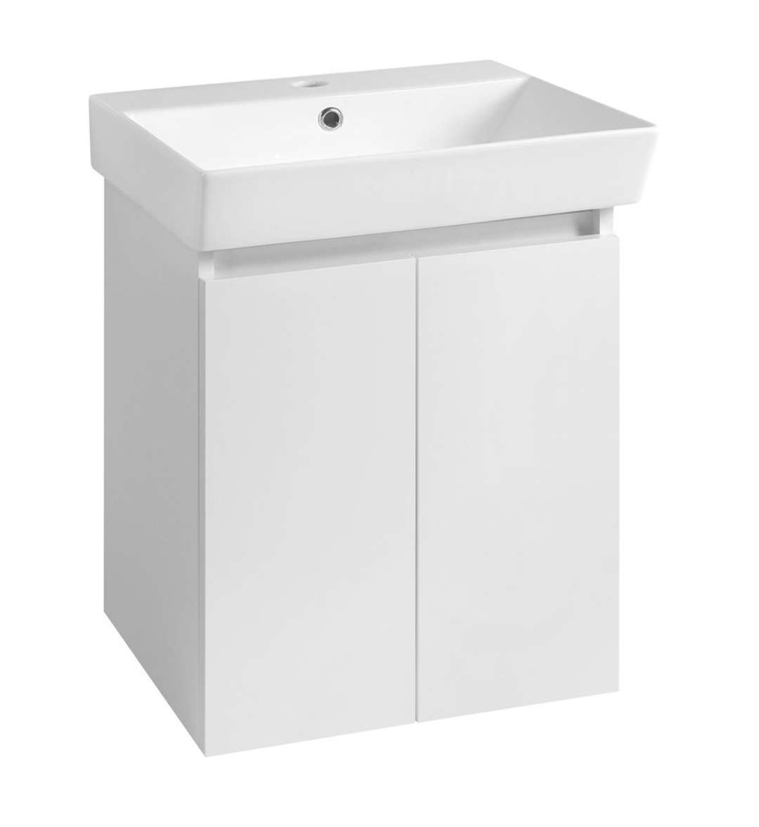 Aqualine Paneda - Waschtischunterschrank 45x55x34 Cm, Weiß Pn245