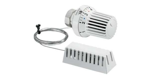Uni Xh Thermostat 7-28 Grad C, Skala 0-5 Mit Nullstellung, Fernfühler 5m, Weiß - Oventrop