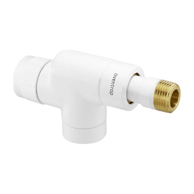 Oventrop - E Thermostatventil Dn 15 1/2', Pn 10 Axial, Weiß