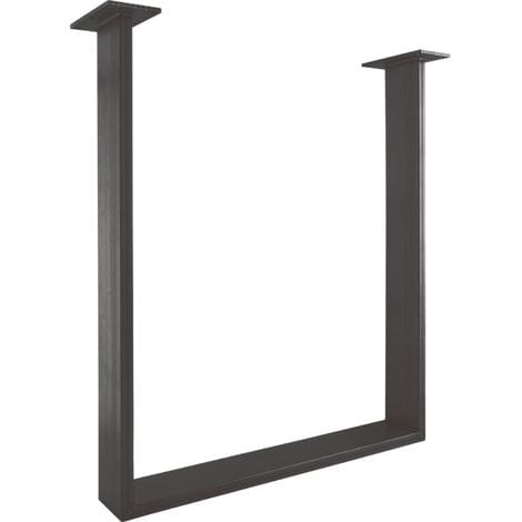 Tischkufe Regular Stahl Schwarz Lackiert - Simausrom