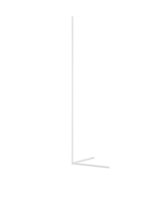 [gebraucht] B-ware Nova Luce Stehlampe Standleuchte Led V Line Weiß Warmweiß Dimmbar Wohnzimmer 18w