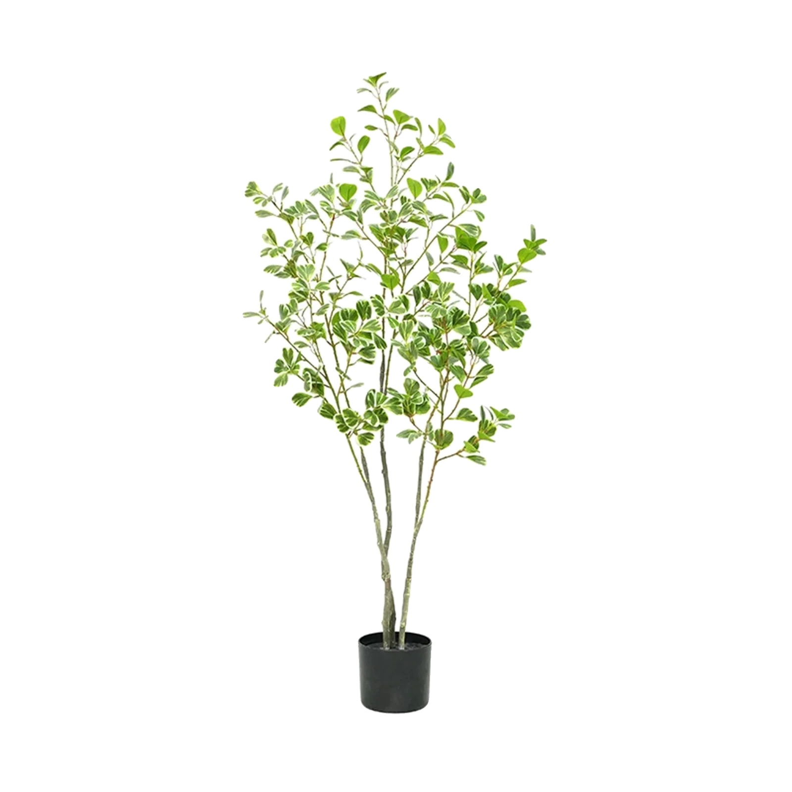 Künstlicher Ficusbaum, Seidenblumenmaterial, Herzförmige Blätter, Pflegeleicht