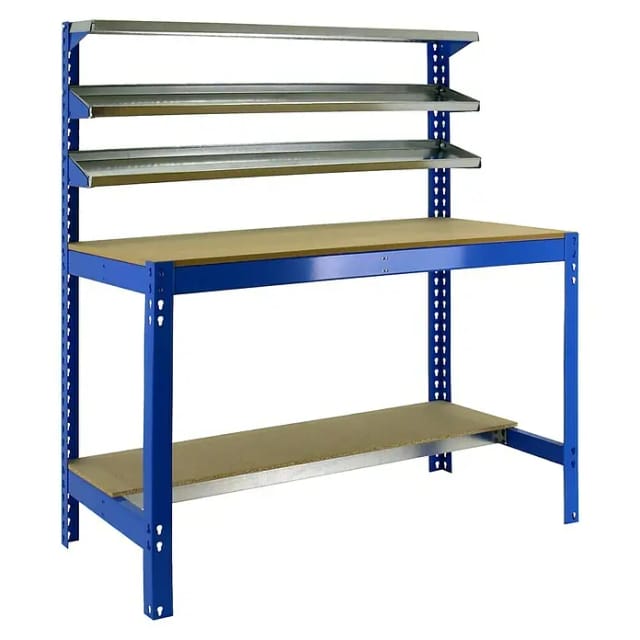 Simonrack Arbeitstisch Bt1 900 Blau Holz 1445x910mm