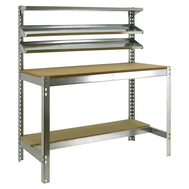 Simonrack Arbeitstisch Bt1 Aus Verzinktem Stahl Und Robustem Holz