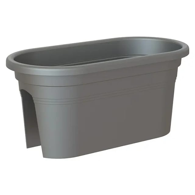 Artevasi© Venezia Jardiniere Geländerkasten Anthrazit 60 Cm - Kunststoff