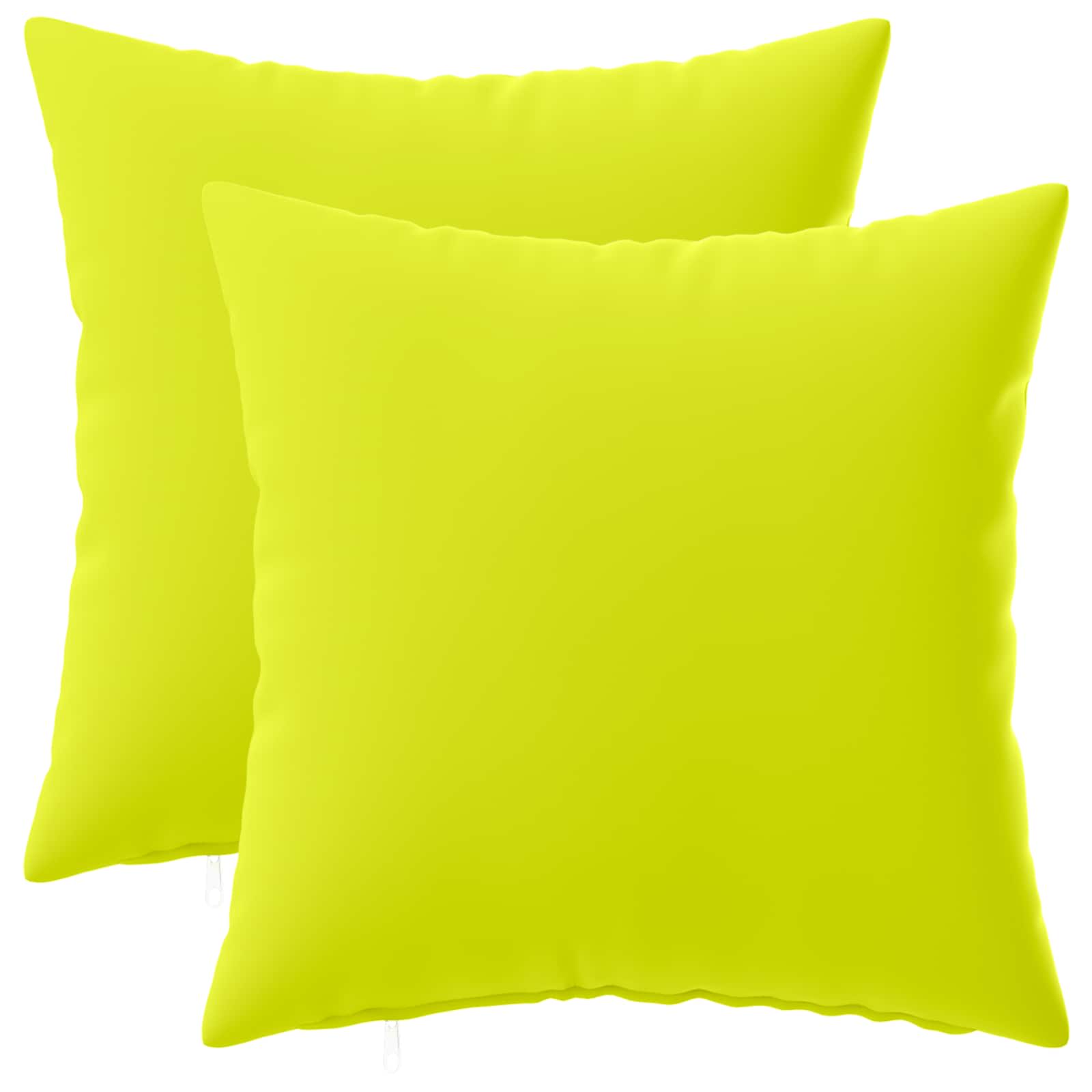 Kissen Mit Kissen Heerlen 2 Stk. Hellgrün Polyester Vidaxl