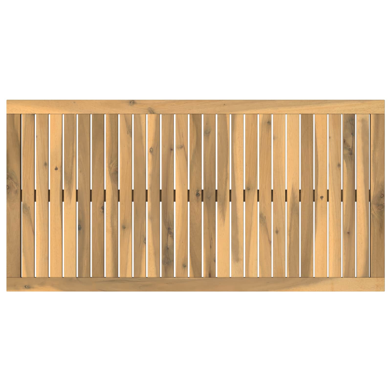 Tischplatte 108,5 X 55 X 2 Cm Rechtwinklig Massives Akazienholz Vidaxl