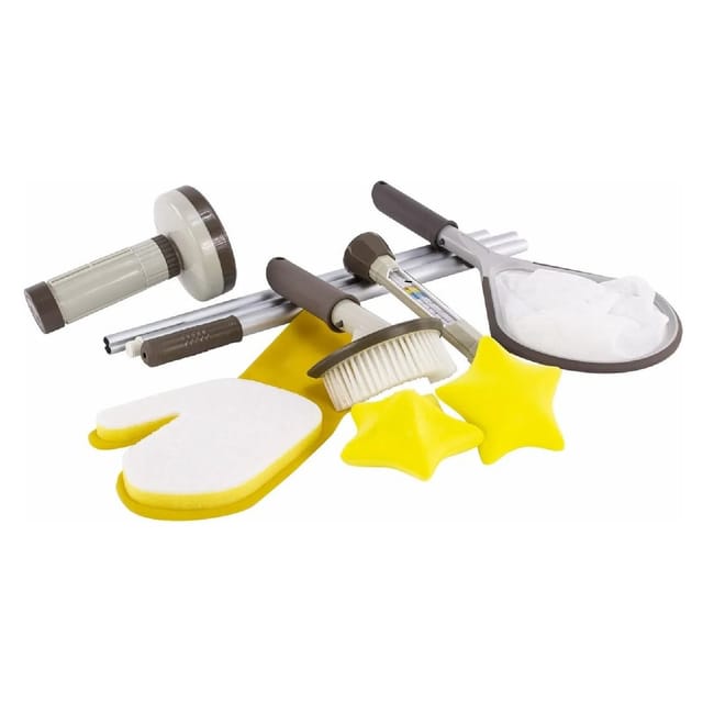 Kokido Boreal Spa Reinigungsset Mit Kescher, Bürste, Stange, Handschuh, Schwämmen, Thermometer Und Produktspender