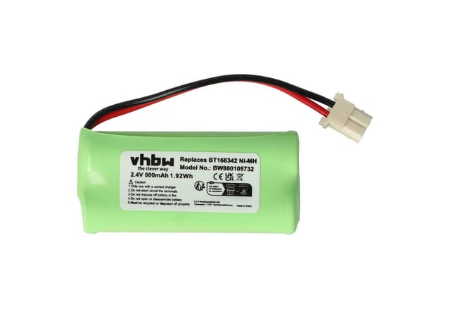 Vhbw - Akku Kompatibel Mit Ge 30522ee1, 30522ee2, 30522ee3, 30522ee4, 30524ee2, 31591 Schnurlos Festnetz Telefon (800mah, 2,4v, Nimh)