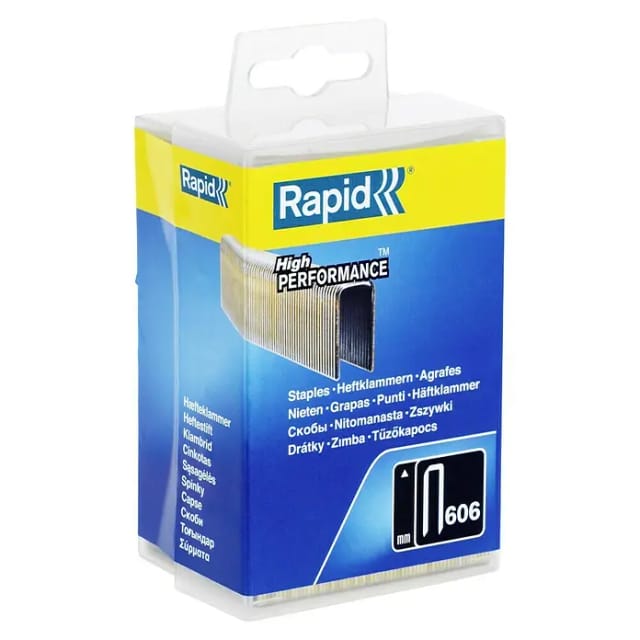 Klammern Nr. 606 18mm Galva Kunststoffbox 3600 Stück - Rapid