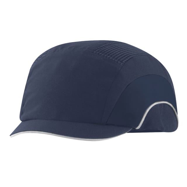 Sicherheitskappe Hardcap A1+ Mit Mikrovisier - 2,5 Cm Marineblau