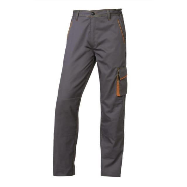 Pantalon De Travail Delta Plus Panostyle Polyester Coton Gris / Orange -m6pango0 32/34 (xs)