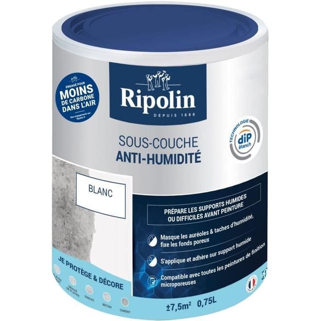 Rip Etanch Anti-feuchtigkeits-grundierung, Ripolin Weiß 0,75 L Ripolin