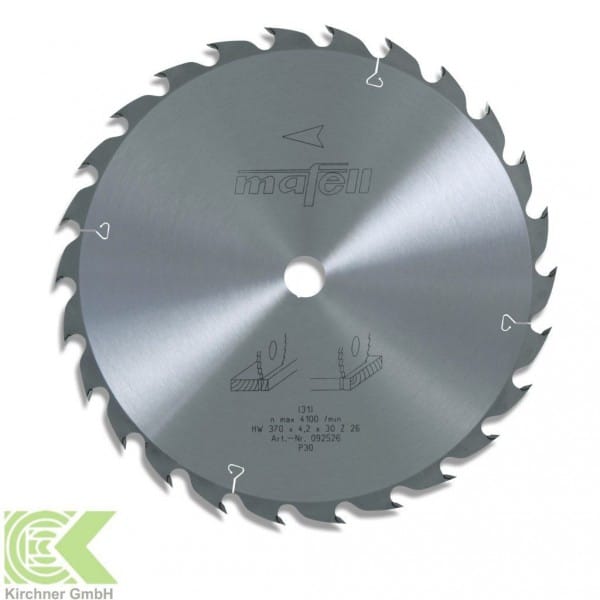 Sägeblatt Hm 370 X 2,2 / 4,2 X 30 Mm Z 26 Handkreissäge Mks 145 Ec 092526 - Mafell