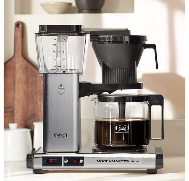 Moccamaster, Kbg Select, Kaffeemaschine, Gebürstetes Silber, Filterkaffeemaschine, 1,25 Liter