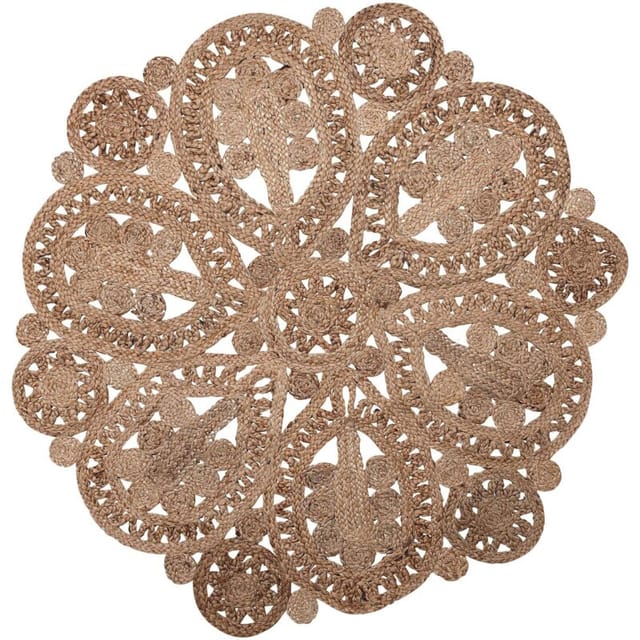 Teppich Bucak Beige Ø 120 Cm Jute