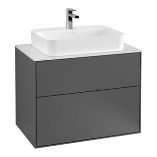 Villeroy & Boch Finion Waschtischunterschrank, 2 Auszüge, Mit