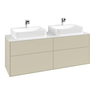 Villeroy & Boch Finion Waschtischunterschrank, 4 Auszüge, Für 2