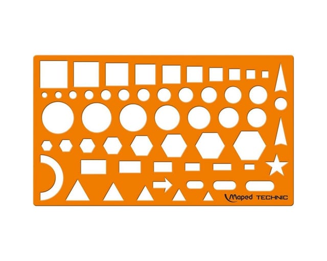 Maped Trace-formen Zeichenwerkzeug Orange 22,5x13,5 Cm