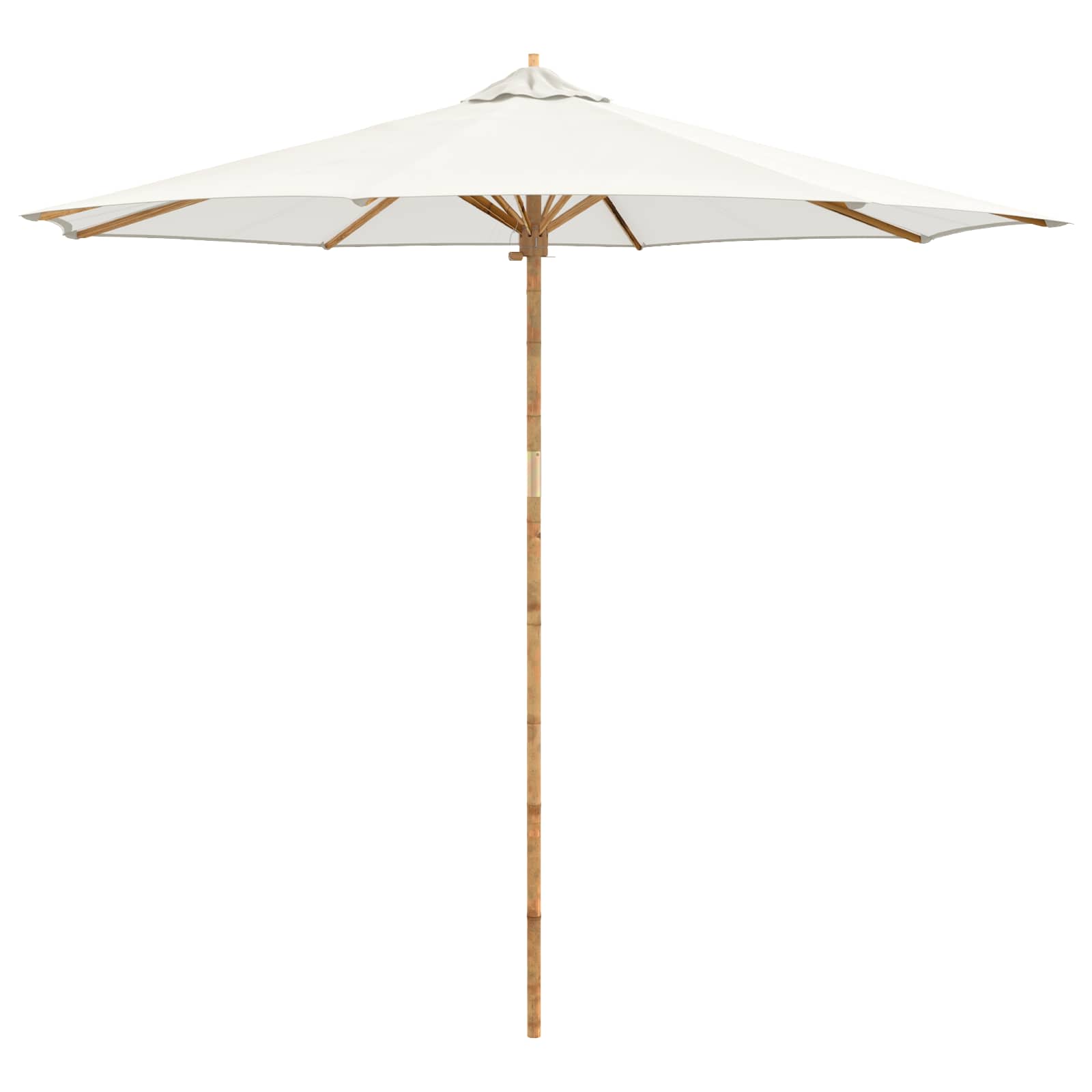 Maison Exclusive - Gartensonnenschirm Rund Ø 270 X 260 Cm Bambus