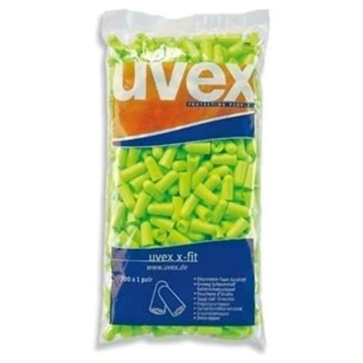 Uvex 2112003 Gehörschutzstöpsel X-fit 2112003 Grün Snr 37 Db Größe M 200paar