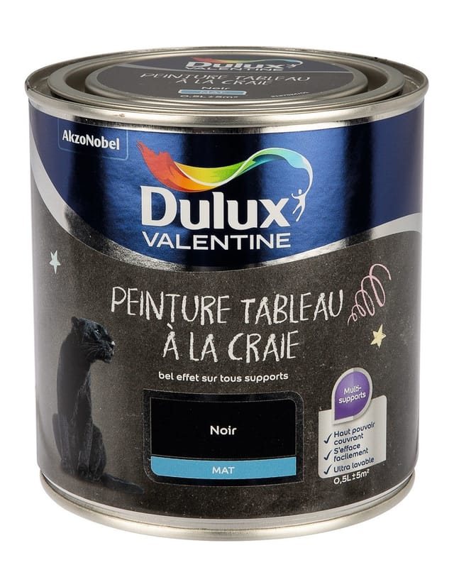 Schwarztafelfarbe 0,5 Liter - Dulux Valentine