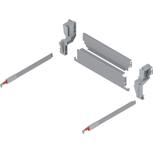 Stahlrückwand Müllauszug Hängend Kb 500 Mm Grau - Blum