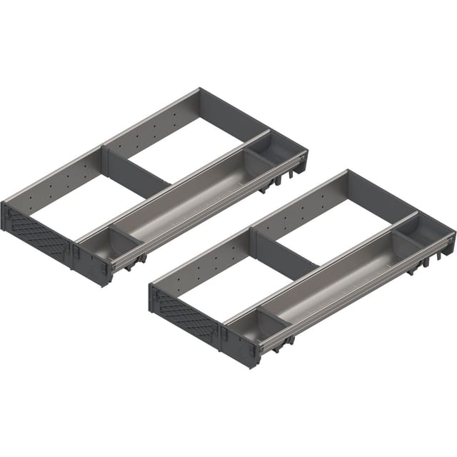 Blum Orga-besteckeinsatz Facheinteilungs-set Kb 800-899mm, Nl 550mm, Grau