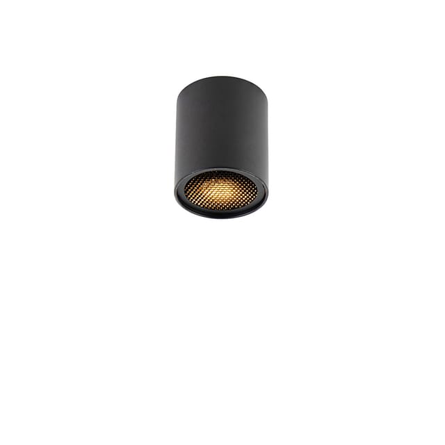Design-aufbaustrahler Schwarz Gu10 50mm - Tubo Honey
