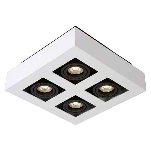 Lucide Xirax - Deckenstrahler - Led Dim To Warm - Gu10 - 4x5w 2200k/3000k - Weiß