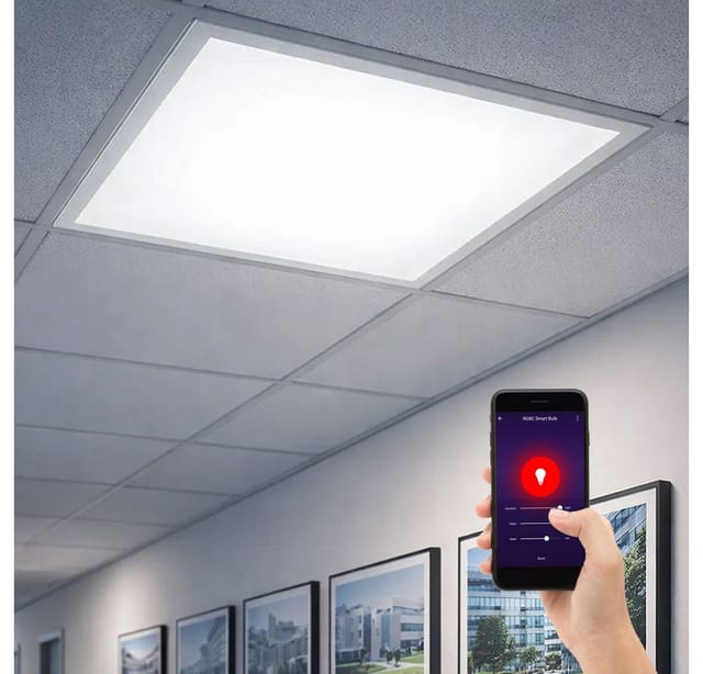 Weiße Smart Led-leuchten - Smart Led-panel - 60x60 - Ip20 - 40w - 4800 Lumen - 3in1
