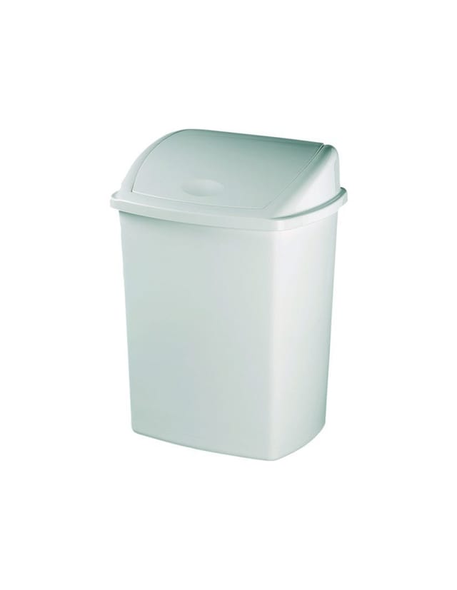 Plastikmülleimer Mit Deckel, Klappbar, 10l, Weiß