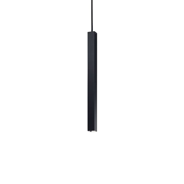Ideal Lux Ultrathin - Led 1 Light Ultra Slim Deckenanhänger Schwarz