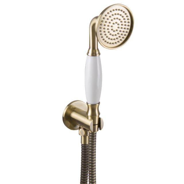 Paulgurkes - Bronzenes Handbrausenset Handbrause Brauseschlauch Halter Bronze