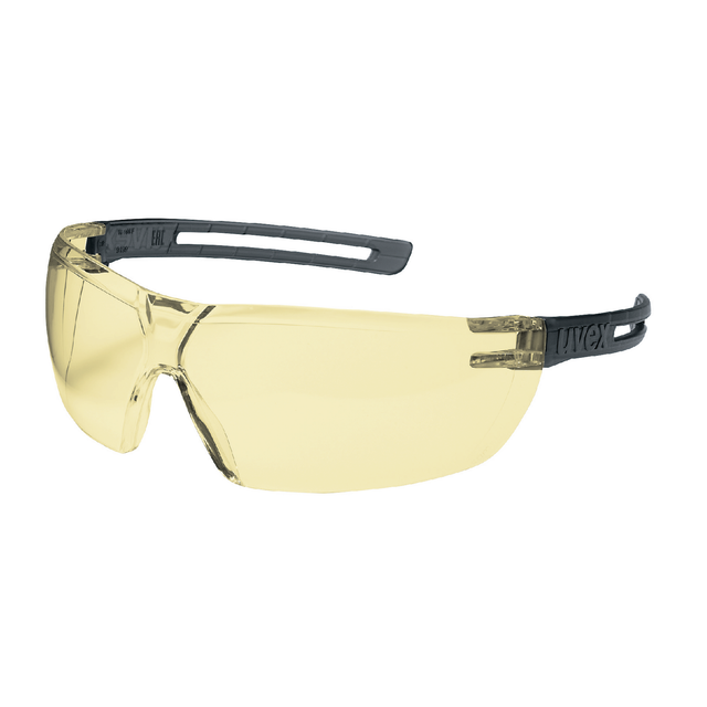 Uvex X-fit Supravision Excellence Schutzbrille: Amber/grau-transluzent