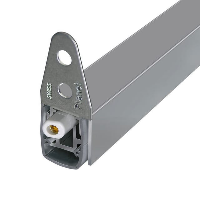 Türdichter Mf-fh-rd Türdichtung Unten, Zugluftstopper Für Drehtüren Länge 460mm Aluminium Natur - Planet