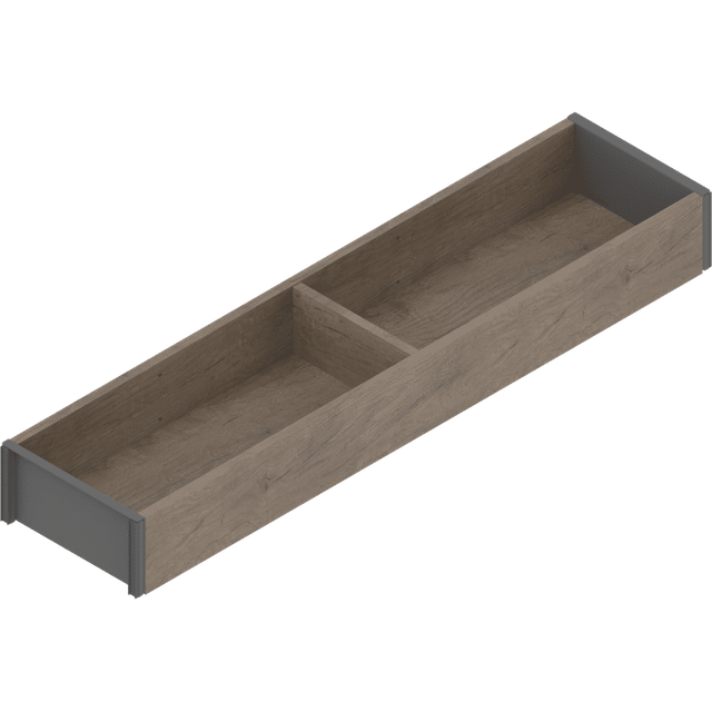 Ambia-line Schubkastenrahmen Schmal - 422x100x50mm, Nebraska Eiche Stahl - Blum
