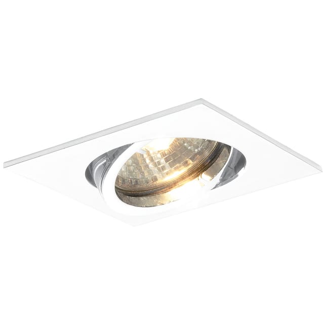 Molto Luce - Deckeneinbauleuchte Quad H 230 V, Max. 50 Watt, 82x82 Mm, Weiß