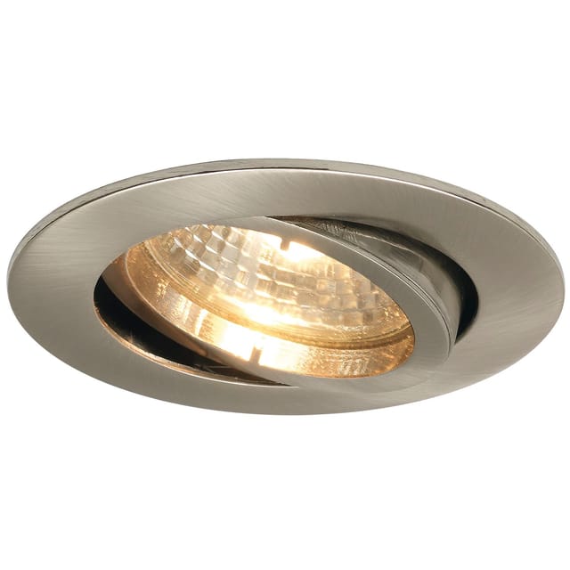 Molto Luce - Deckeneinbauleuchte Rund H 230 V, Max. 50 Watt, Ø 88 Mm, Edelstahl Effekt