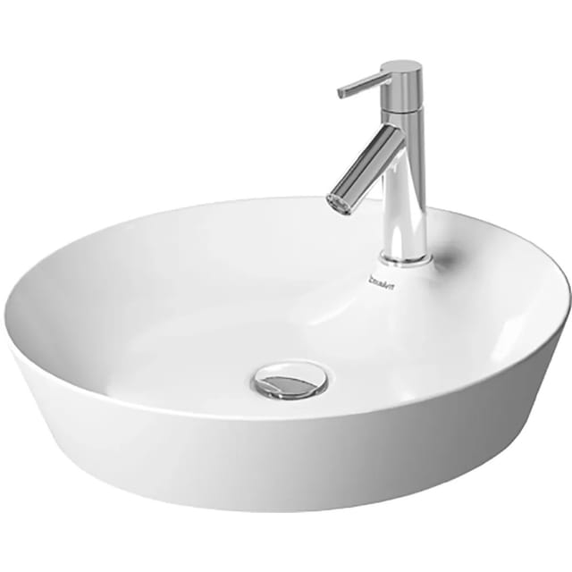Duravit - Cape Cod Aufsatzbecken, Mit 480 Mm, Mit Armatureninsel,